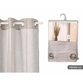 Verho Gift Decor Harmaa 140 x 260 cm (6 osaa)