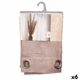 Verho Gift Decor Ruskea 140 x 260 cm (6 osaa)