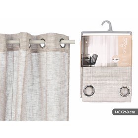 Verho Gift Decor Harmaa 140 x 260 cm Raidat (6 osaa)