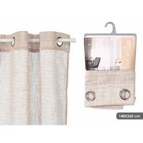 Verho Gift Decor Ruskea 140 x 260 cm Raidat (6 osaa)