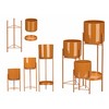 Set of Planters Gift Decor Tile Iron 3 Pieces (2 Units)