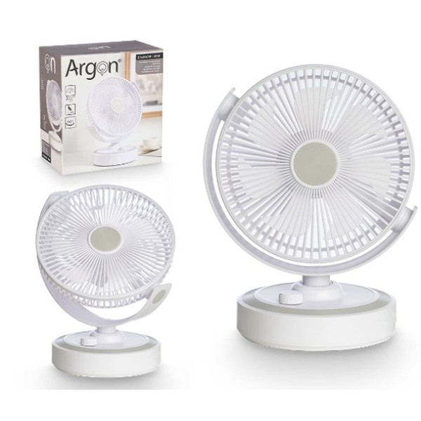 Table Fan Argon White 30 W 21 x 28 x 32,5 cm