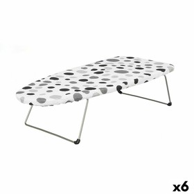 Ironing board Kipit White Black Metal Cloth Points Tablecloth (6 Units)