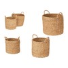 Set of Baskets Gift Decor Brown Marine algae 2 Pieces (2 Units)
