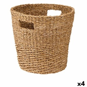 Basket Gift Decor Brown Marine algae (4 Units)