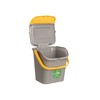Waste bin Stefanplast ECOWAY Yellow Grey polypropylene 28 L Stackable (6 Units)