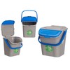 Jäteastia Stefanplast ECOWAY Sininen Harmaa polypropeeni 28 L Pinottava (6 osaa)