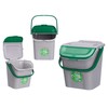 Atkritumu tvertne Stefanplast ECOWAY Zaļš Pelēks polipropilēns 28 L Saliekams (6 gb.)