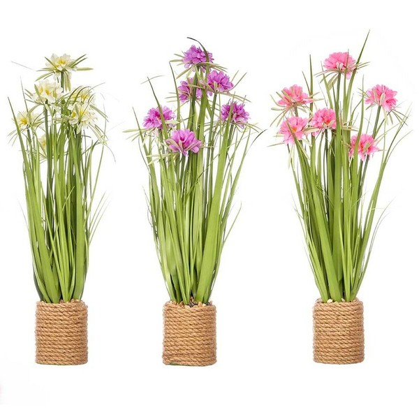 Dekoratīvs Augs Ibergarden Virve Plastmasa Stone 30 x 70 x 30 cm (3 gb.)