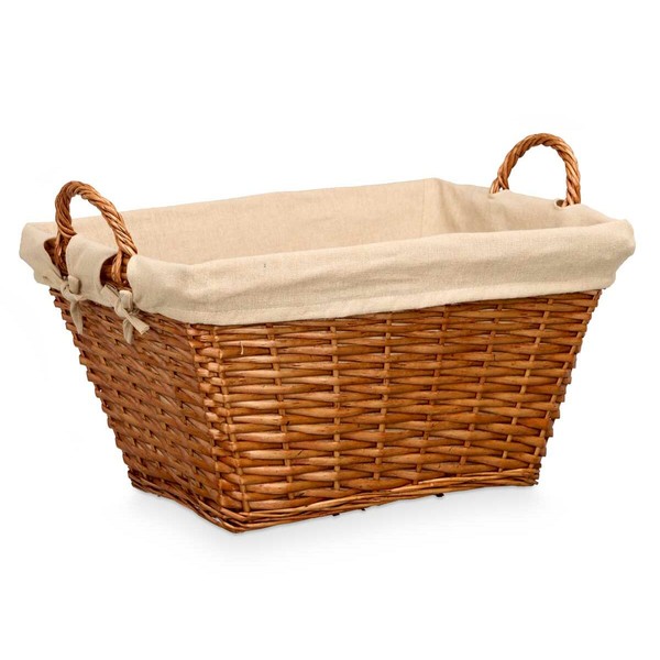 Multi-purpose basket Kipit Natural Polyester Cotton wicker (12 Units)