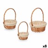 Basket set Kipit Natural Polyester Cotton wicker 3 Pieces (8 Units)