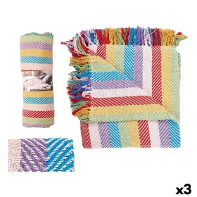Multipurpose throw Gift Decor Multicolour 180 x 220 cm (3 Units)