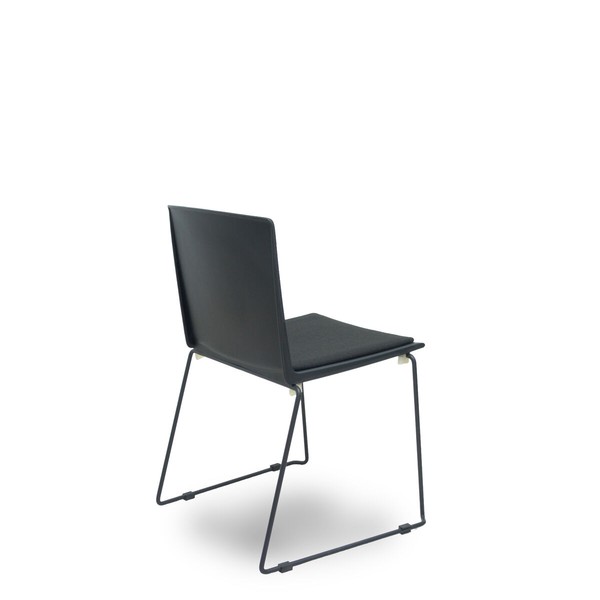 Reception Chair Foröl 5523VN840 Black 5 Units