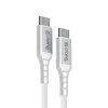 Crong Armor Link - 60W PD 3A USB-C to USB-C Cable 25cm (White)