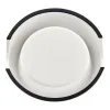 Dog Feeder Hunter Melamin Stainless steel White 160 ml (14,5 x 14,5 x 7 cm)