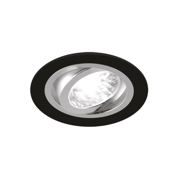 ALUM C MATMUST/CHROME Lae punkt valgusti