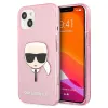 Karl Lagerfeld Karl’s Head Glitter - Case for iPhone 13 Mini (Pink)