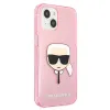 Karl Lagerfeld Karl’s Head Glitter - Case for iPhone 13 Mini (Pink)