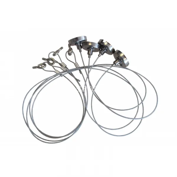 LED panel hanging rope set 4x80cm adjustable ropes