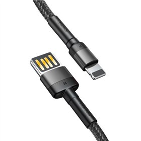 Baseus Cafule Double-sided USB Lightning Cable 1.5A 2m (Gray+Black)
