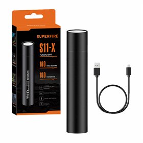 Superfire S11-X flashlight, 700 lm, USB, 5 modes
