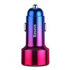 Baseus Magic USB + USB-C QC 4.0 PD 45W car charger (red-blue).