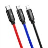 Baseus 3in1 Cable USB-C / Lightning / Micro 3,5A 0,3m (Black)