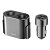 Baseus Lighter socket splitter 2xUSB 3,1A 100W (Black)