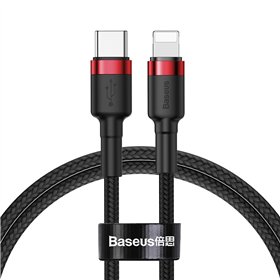 Baseus Cafule Cable Type-C to iP PD 18W 1m Red+Black