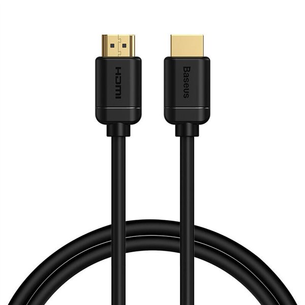 Baseus 2x HDMI 2.0 4K 60Hz Cable, 3D, HDR, 18Gbps, 1m (black)