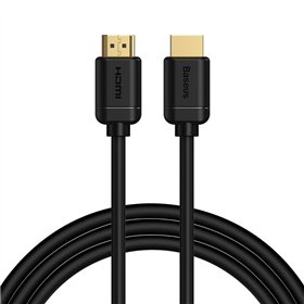 Baseus 2x HDMI 2.0 4K 60Hz Cable, 3D, HDR, 18Gbps, 2m (black)