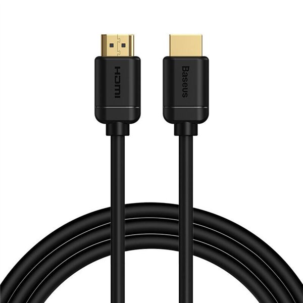 Baseus 2x HDMI 2.0 4K 60Hz Cable, 3D, HDR, 18Gbps, 2m (black)