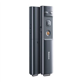 Baseus Orange Dot Multifunctionale remote control for presentation, with a laser pointer - gray