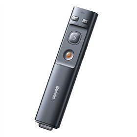 Baseus Orange Dot Multifunctionale remote control for presentation, with a laser pointer - gray