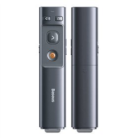 Baseus Orange Dot Multifunctionale remote control for presentation, with a laser pointer - gray
