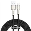 USB cable for Lightning Baseus Cafule, 2.4A, 2m (black)