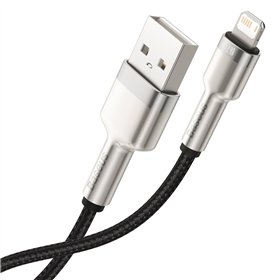 USB cable for Lightning Baseus Cafule, 2.4A, 2m (black)
