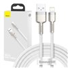 USB cable for Lightning Baseus Cafule, 2.4A, 2m (white)