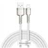 USB cable for Lightning Baseus Cafule, 2.4A, 2m (white)