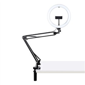 Desktop arm stand Puluz with 26cm LED Vlogging Ring PKT3090B