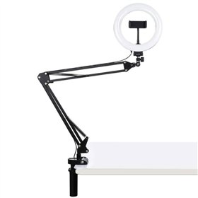 Desktop arm stand Puluz with 20cm LED Vlogging Ring PKT3089B