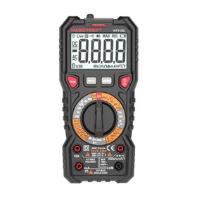Digital Multimeter with Flashlight Habotest HT118C, True RMS, NCV, battery testing