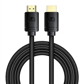 Baseus High Definition Series HDMI 2.1 cable, 8K 60Hz, 3D, HDR, 48Gbps, 2m (black)