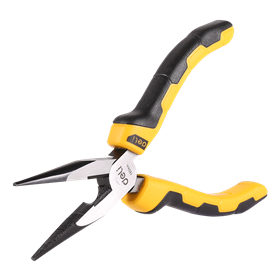 Long Nose Pliers 6" Deli Tools EDL2106 (yellow)
