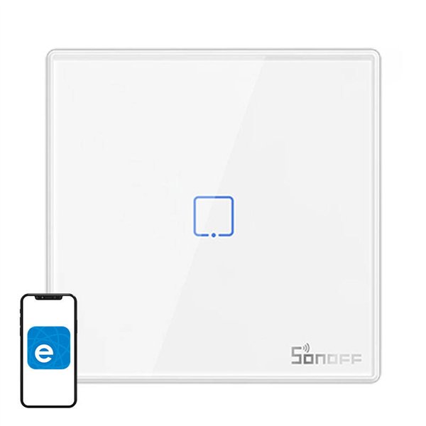 Smart Wireless Wall Switch Sonoff T2EU1C-RF 433MHz (1-channel)