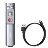 Baseus Orange Dot Multifunctionale remote control for presentation, with a laser pointer - gray