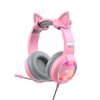 Gaming headphones Havit GAMENOTE H2233d RGB (pink)