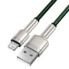 USB cable for Lightning Baseus Cafule, 2.4A, 2m (green)