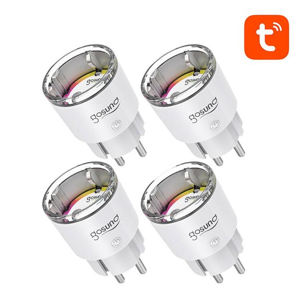 Gosund EP2 WiFi smart socket, 4 pieces (four-pack) 10A Tuya