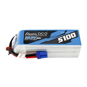 Battery GensAce 5100mAh 22.2V 80C 6S1P EC5
